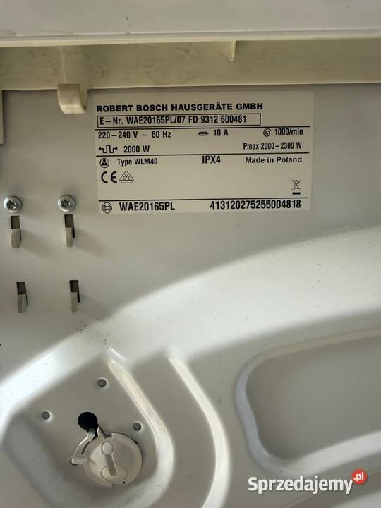 Sprzedam pralkę Bosch Wiślica sprzedam