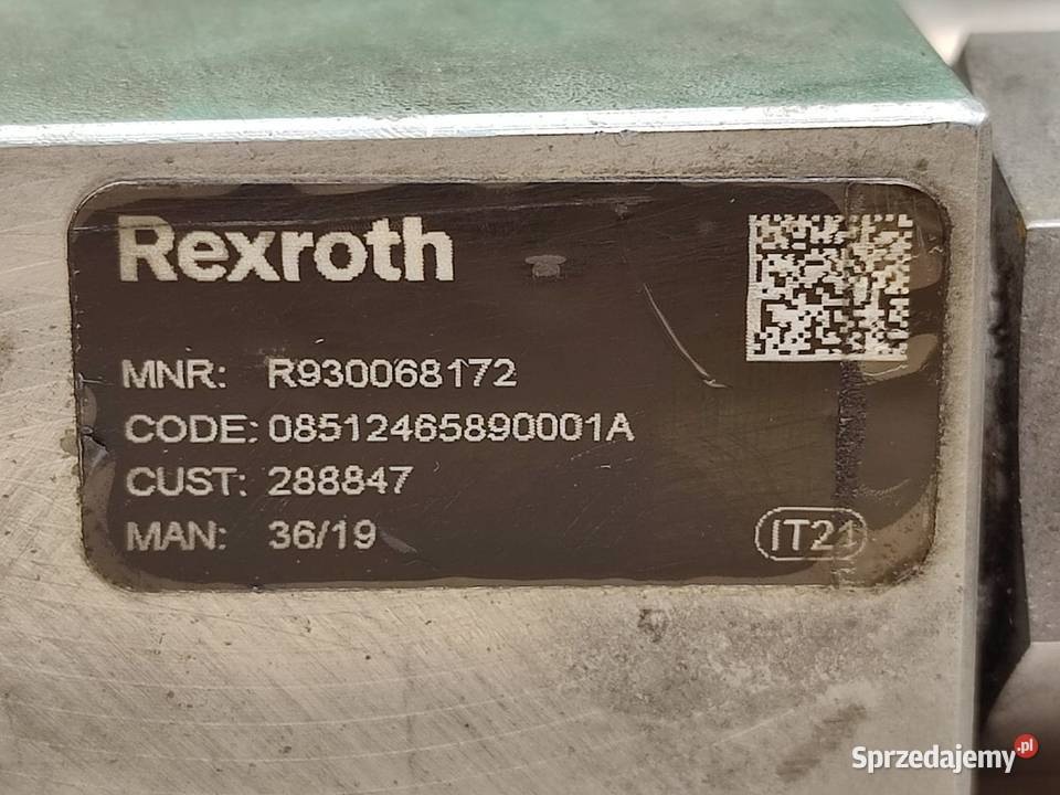 Zawór hydrauliczny R930068172 REXROTH Wilkowo sprzedam