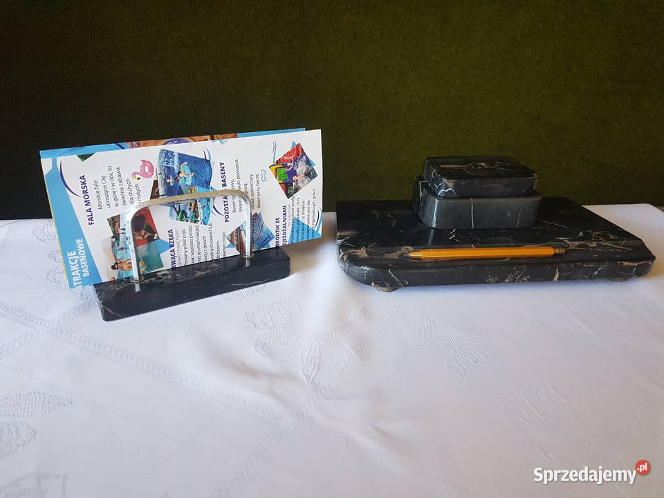 Kałamarz przedwojenny marmurowy lata 20 ubigłego Antyki, Sztuka, Kolekcje Tarnowskie Góry