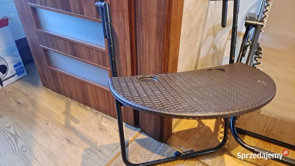 Leżak stolik balkonowy zawieszany łódzkie Zduńska Wola sprzedam
