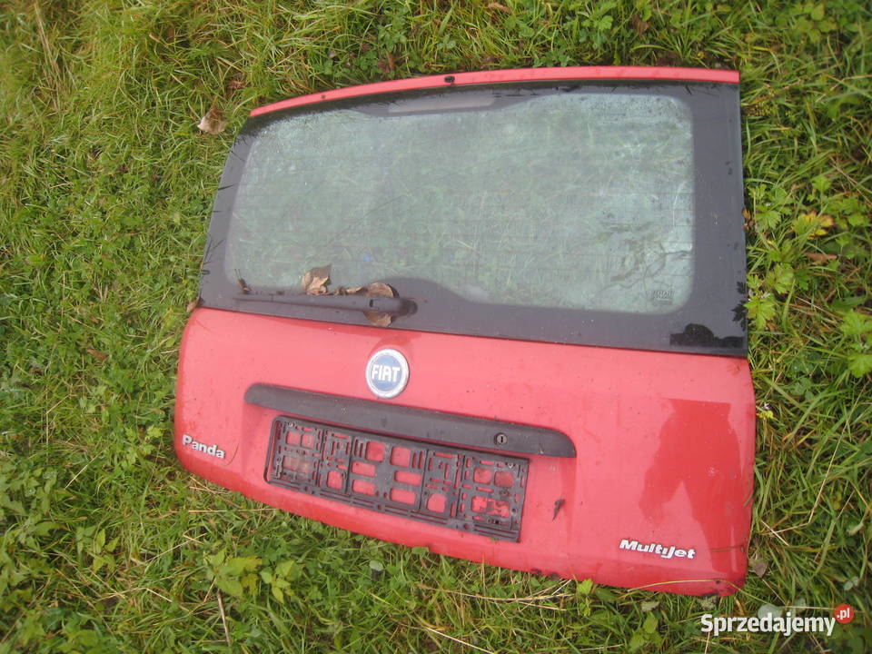 Klapa tylna tył szyba Fiat Panda II 03 czerwona Klapy bagażnika Kraków