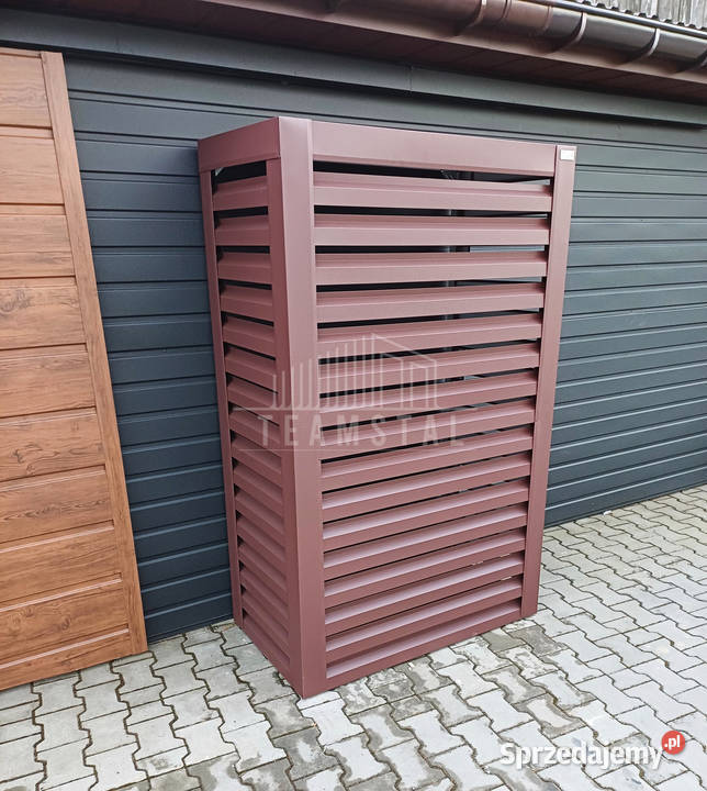 Osłona pompy ciepła 80x40x190 ciemny brąz TS570