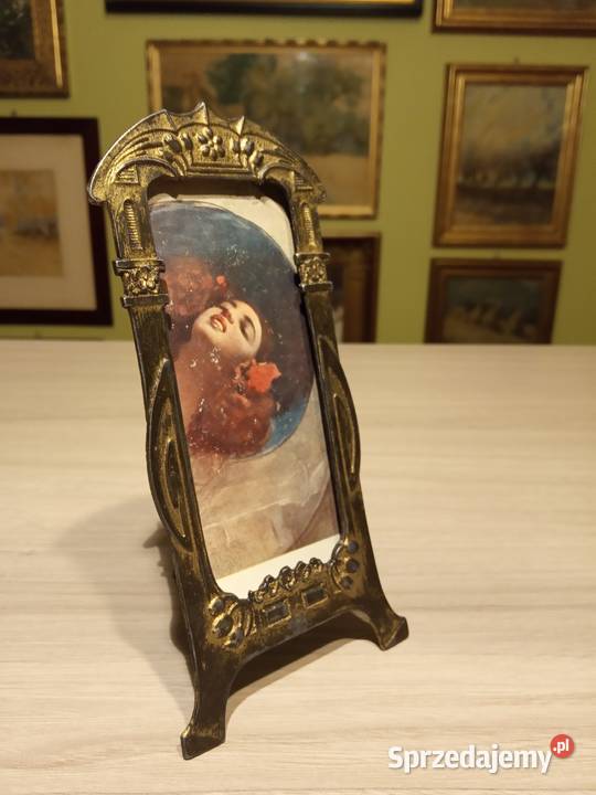 Secesja śliczna pozłacana ramka na fotografie 8 Kraków sprzedam