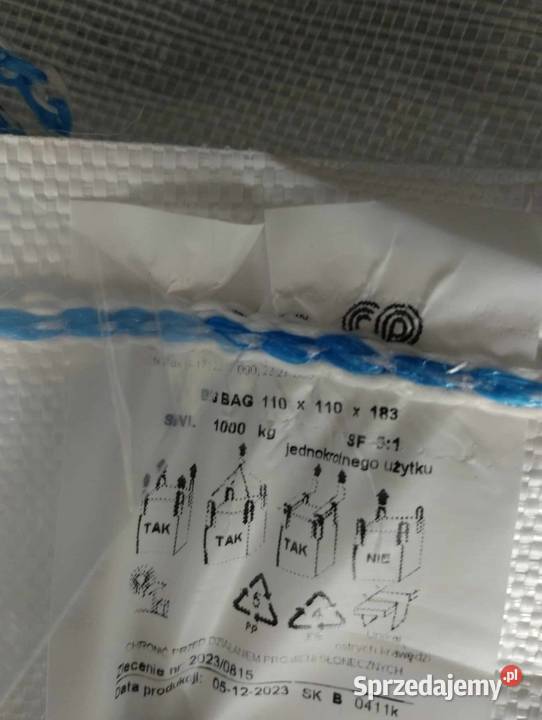 Worki big bag big bagi Wysokie 183 Świebodzice