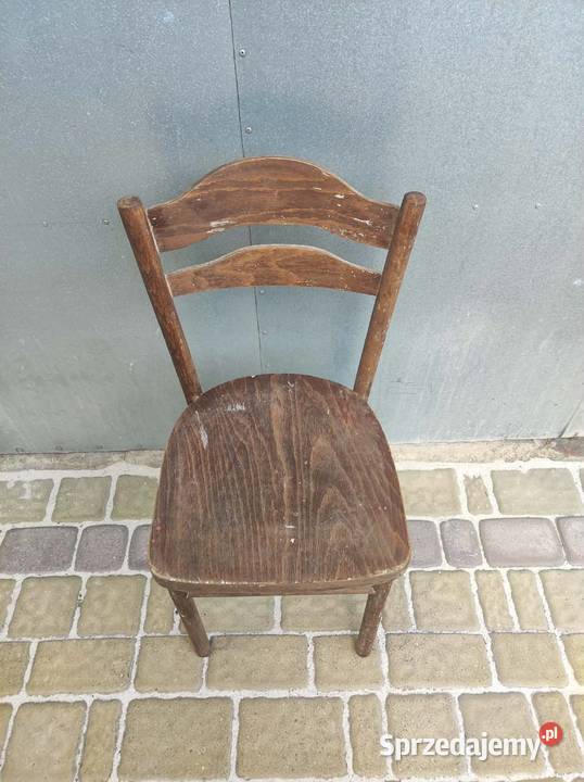 Drewniane krzesło vintage prl retro sprzedam