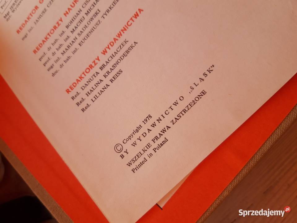 Metalurgia Encyklopedia Techniki 1978 Antykwariat śląskie Bielsko-Biała