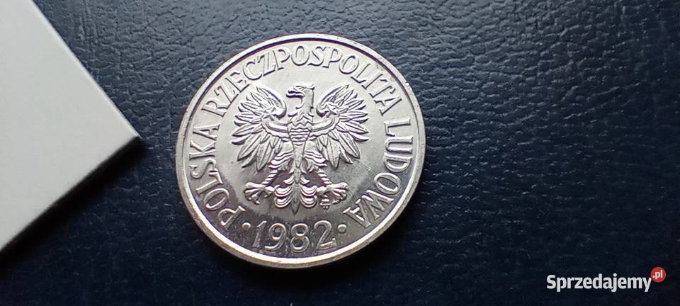 Stare monety 50 groszy 1982 PRL Polska cudo Numizmatyka Kolekcje podkarpackie Lesko