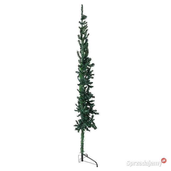 vidaXL Smukła choinka połówka ze stojakiem Boże Narodzenie sprzedam