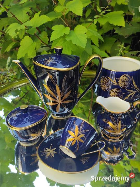 Lindner PorzellanEcht Cobalt poł XX w Pabianice