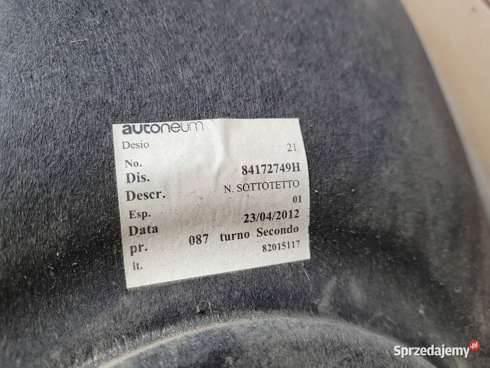 CASE IH PUMA 145 12r IZOLACJA OKŁADZINA DACHU Kolno