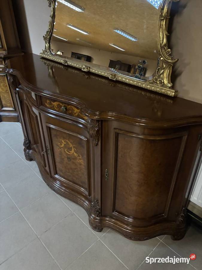 Włoska Stylowa Komoda Intarsje Gięte Fronty Gorzów Wielkopolski