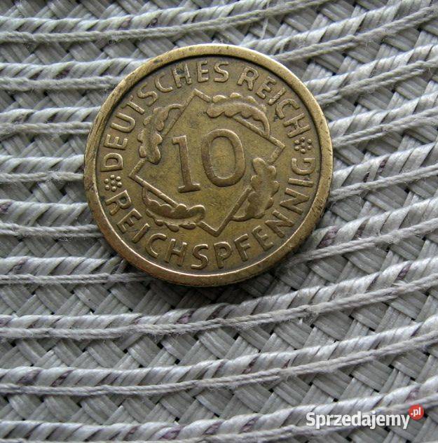 Niemcy Weimar 10Reichspfennig 1935r D Kalisz