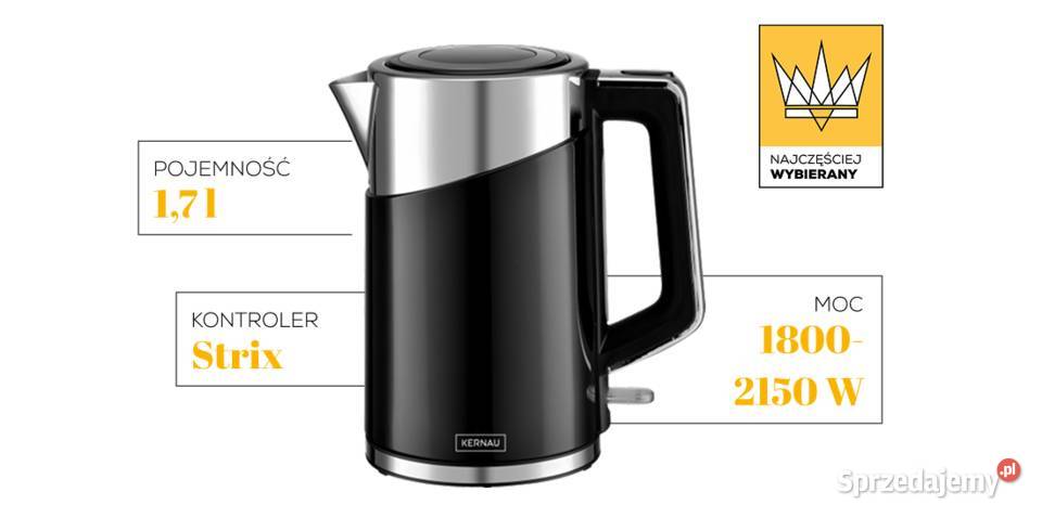 CZAJNIK ELEKTRYCZNY KERNAU KSK 171 BK OBOTOWA Skawina