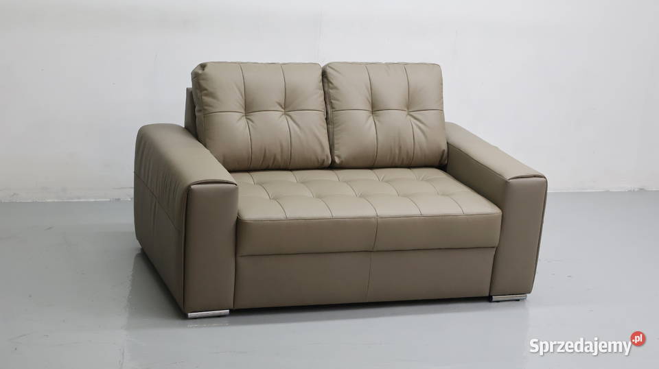 2 osobowa sofa kanapa kolor piaskowy SKÓRA