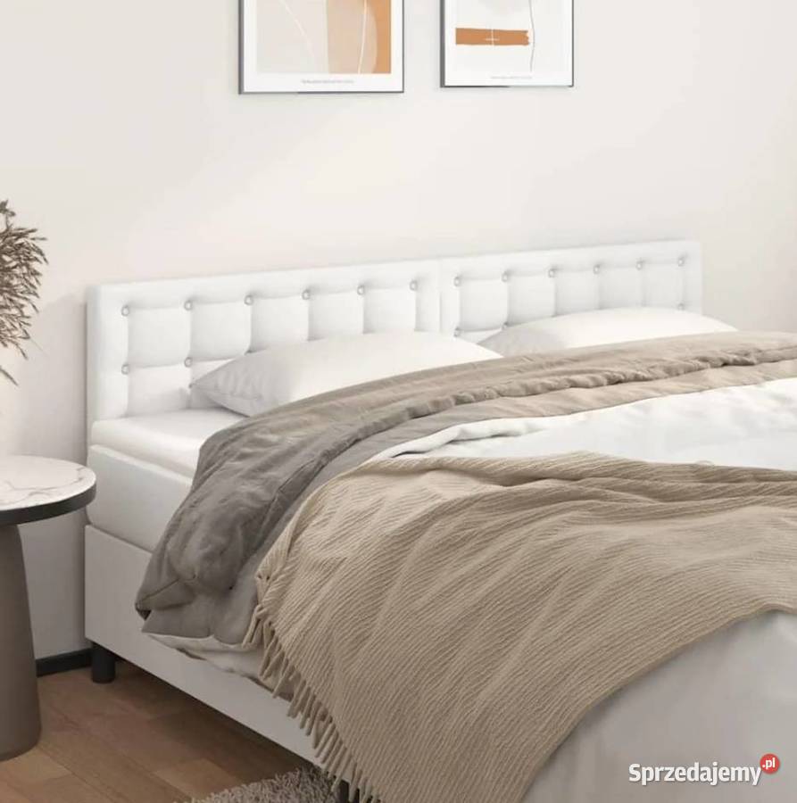 Zagłówki Do Łóżka 2 Biały 100X5X78 88 Sztuczna Pozostałe lubuskie Żary