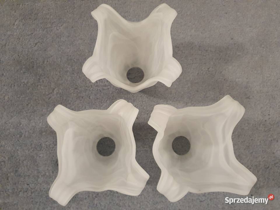 Szklany klosz do lampy abażur klosze x 3 stan przezroczysty Piaseczno
