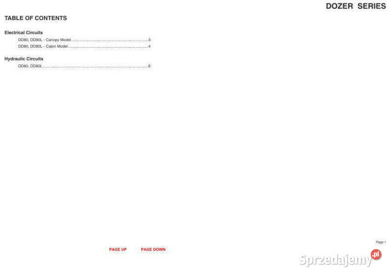 Doosan DD 80 DD 80L INSTRUKCJA NAPRAW schematy świętokrzyskie Kielce