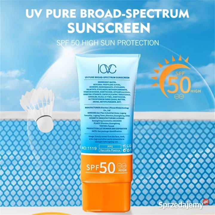Krem Do Opalania SPF50 Wodoodporny AS Kosmetyki i perfumy Płock