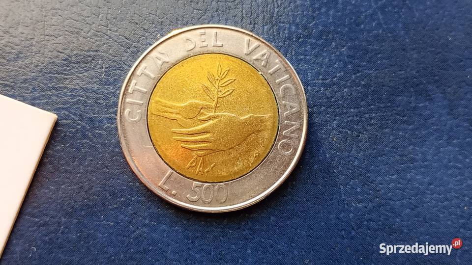 Stare monety 500 lir 1984 Watykan Lesko