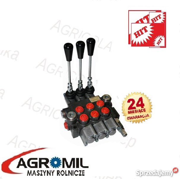 Rozdzielacz hydrauliczny 3 sekcyjny 40L Rogóźno