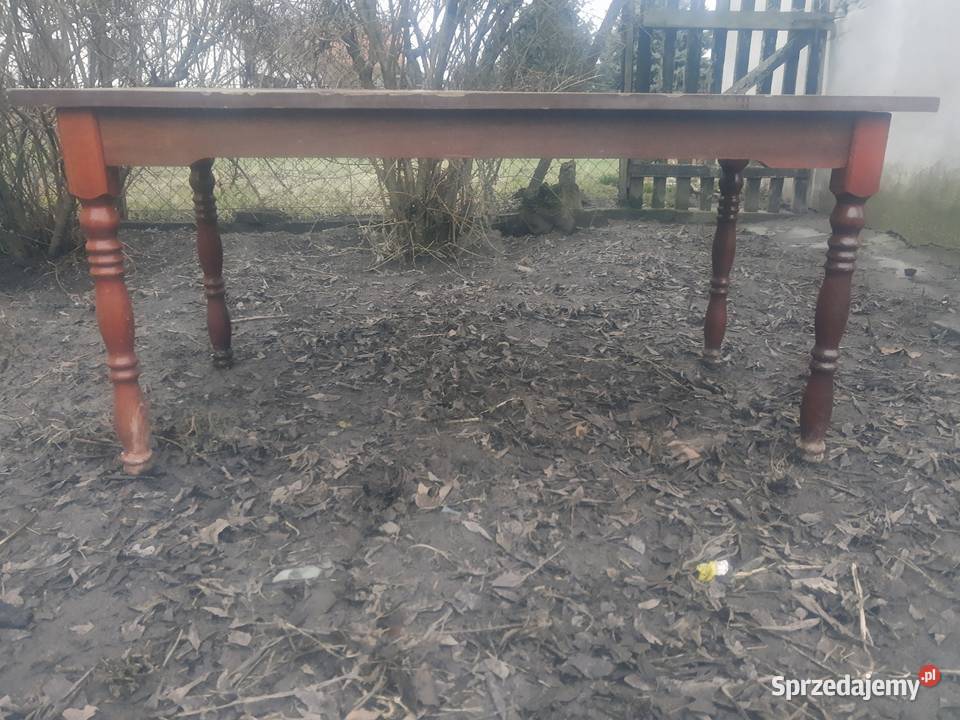 Ława stół stolik rzeźbione nogi PRL stylowy loft sprzedam