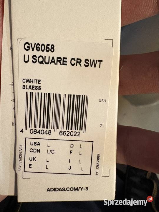 Y3 U SQUARE CR SWT Warszawa