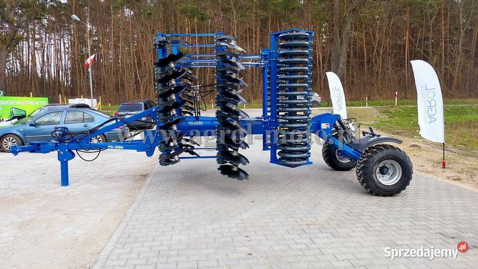 Brona talerzowa Agregat 4m ciągana POL GROM Sztum