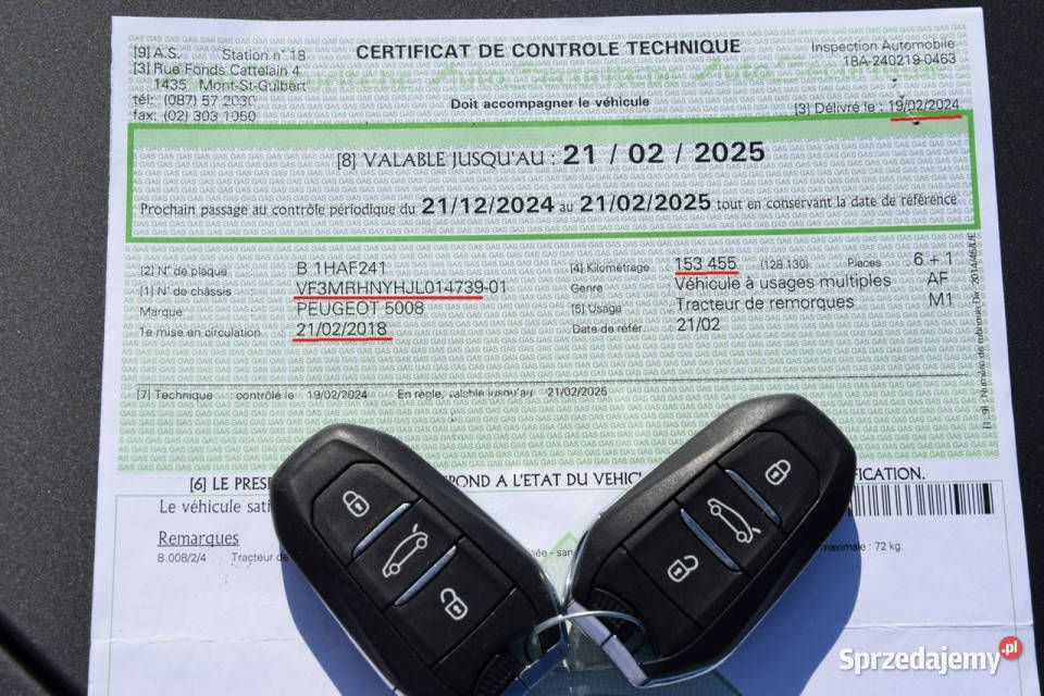Peugeot 5008 12i 7osób 100 bezwypadkowy Panorama czujnik deszczu Hrubieszów