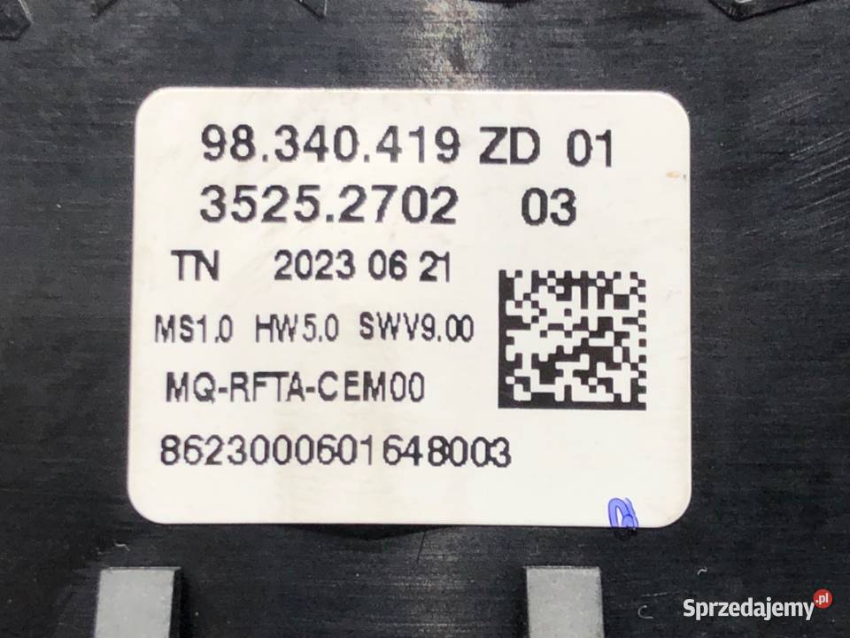 PANEL STEROWANIA NAWIEWU TOYOTA PROACE sprzedam