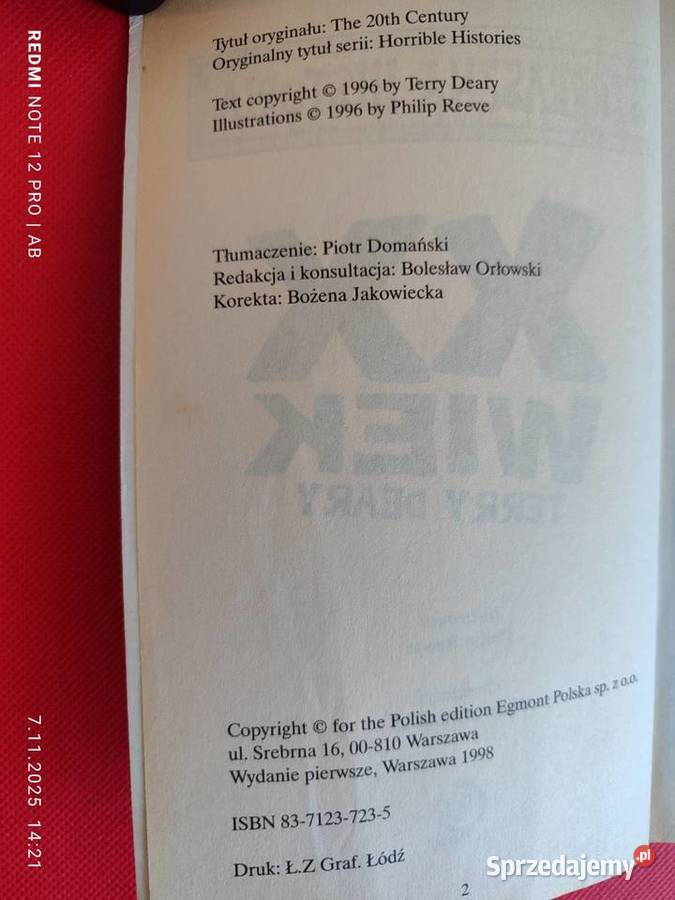 XX wiek Terry Deary Strrraszna Historia Katowice