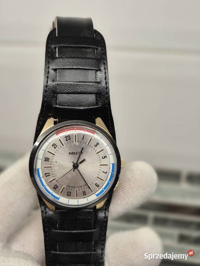 Męski zegarek mechaniczny Raketa 24h Au Chorzów