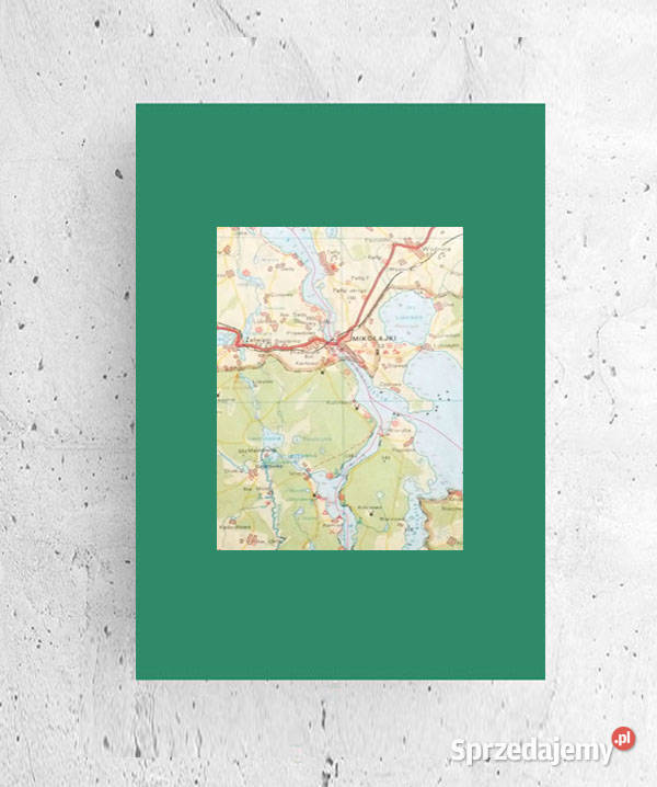 plakat z mapą mapa plakat mazury mazury plakat Dom i Ogród kujawsko-pomorskie Bydgoszcz