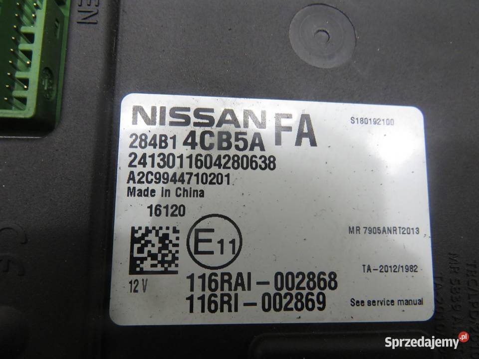 MODUŁ STEROWNIK BSI NISSAN XTRAIL III T32 lubelskie