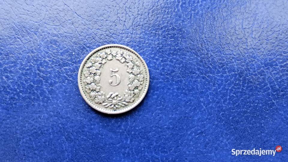 Stare monety 5 rappen 1931 Szwajcaria 2