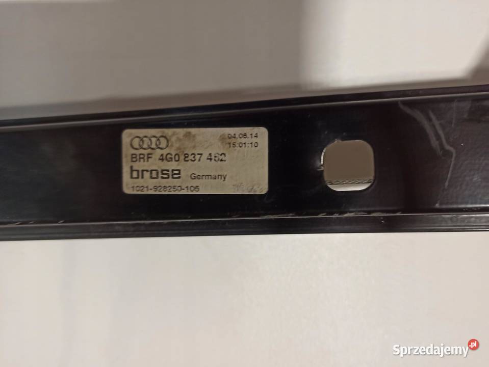 AUDI A6 4G PODNOŚNIK SZYBY PRAWY PRZÓD 4G0837462 sprzedam