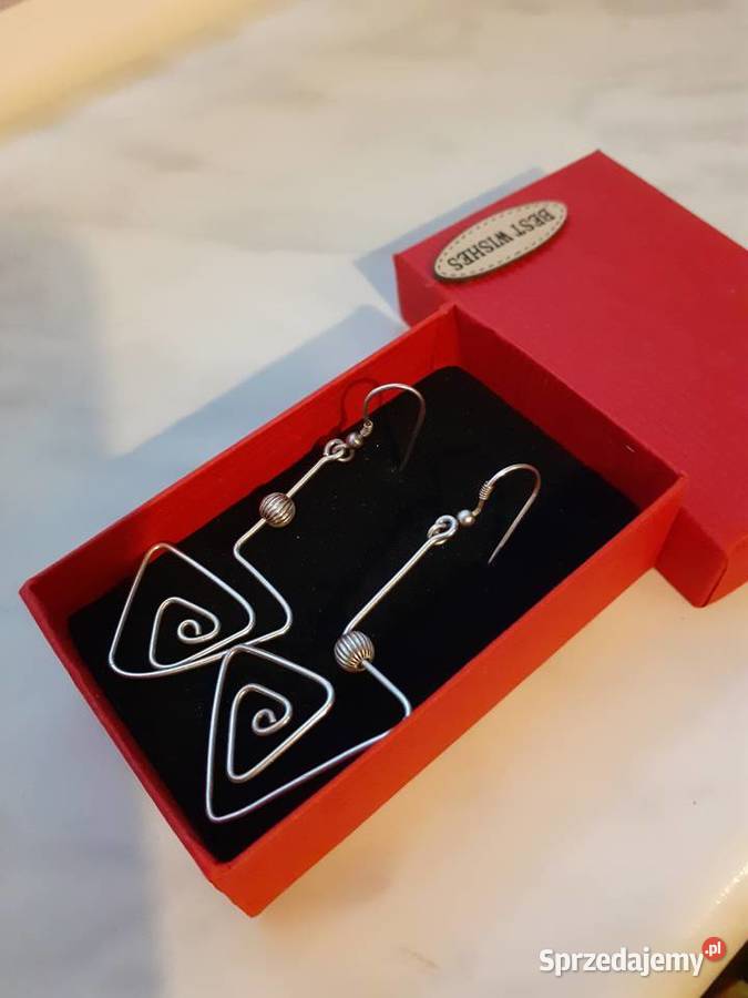 Stare srebrne kolczyki mazowieckie