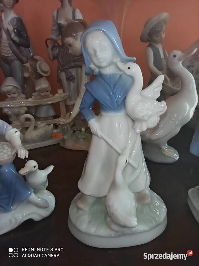 Figurka dziewczynki z 2 gąskami pomorskie Gdańsk