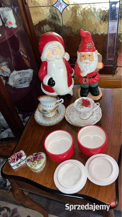 Mikołaj Ozdoba Boże Narodzenie Porcelana i szkło Gdańsk