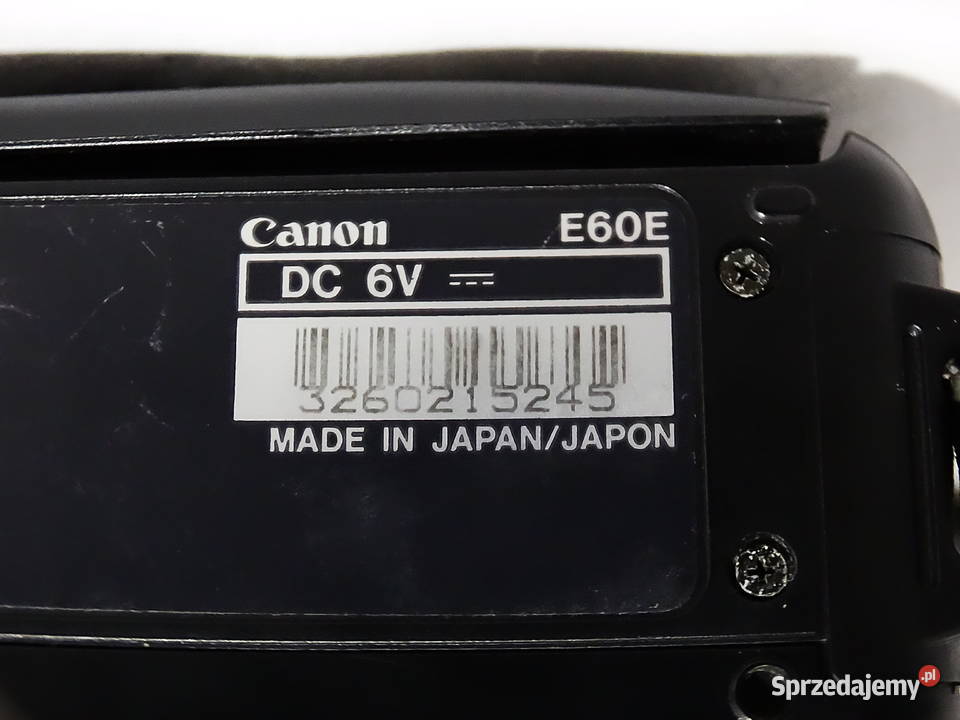 Canon E60 znany również jako Canon Canovision Canon Biłgoraj