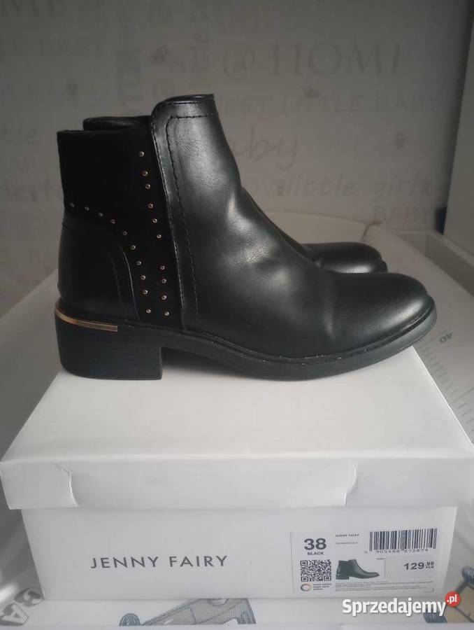 Krótkie kozaczki dodatki złote ocieplane Szczecin