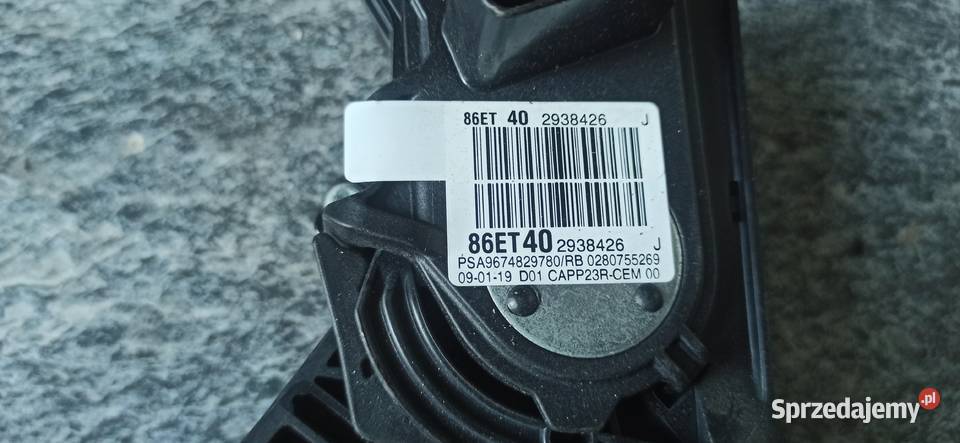 0280755269 Citroen berlingo pedał gazu i dostawcze