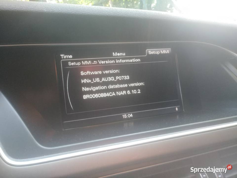 Język polski polskie menu jezyk Audi Mapy Warszawa