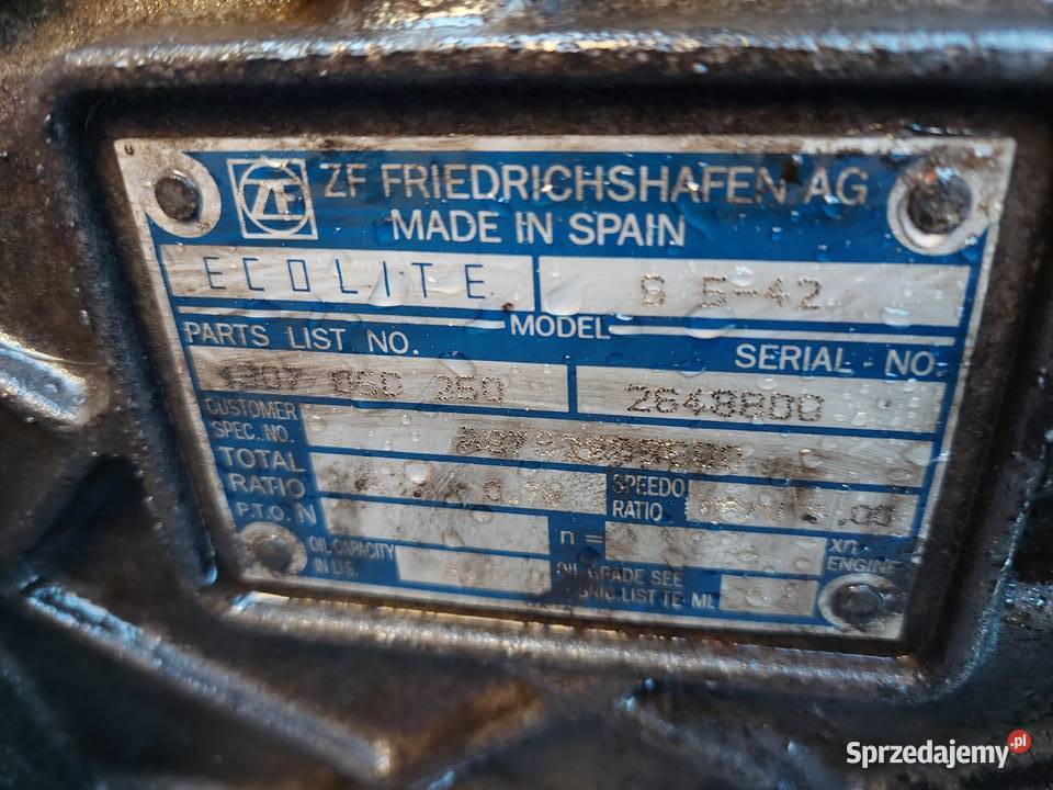 Skrzynia biegów Mercedes Atego 1215 Sieradz