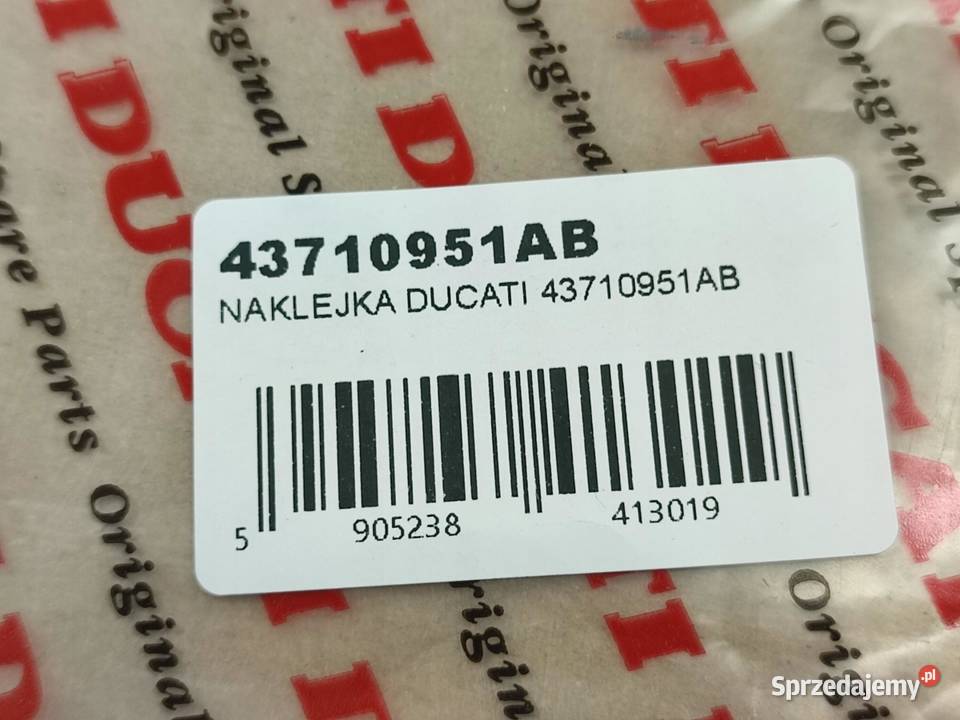 NAKLEJKA ST2 NA LEWY BOCZEK DUCATI SPORT ST2 Emblematy