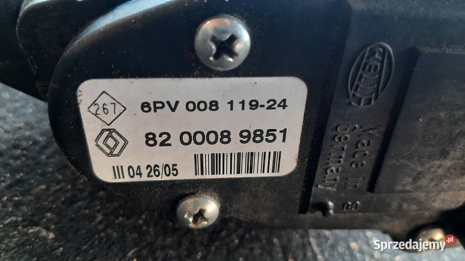pedał gazu potencjometra 8200089851 Renault Clio