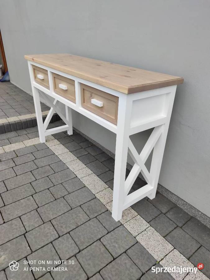 Konsola drewniana styl prowansalski 90cm Zduńska Wola sprzedam