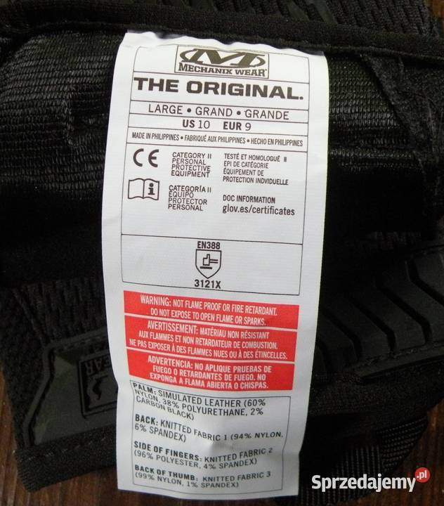 Rękawice Mechanix Covert czarne Large dolnośląskie