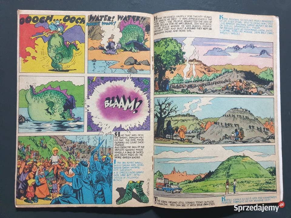 O Smoku Wawelskim i Królewnie Wandzie język Gdynia sprzedam