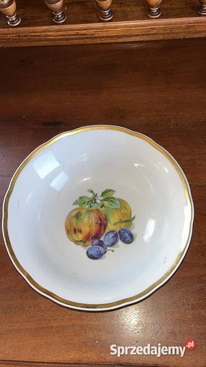 Salaterka z owocami Syg Kahla Biała porcelana z pomorskie Gdańsk