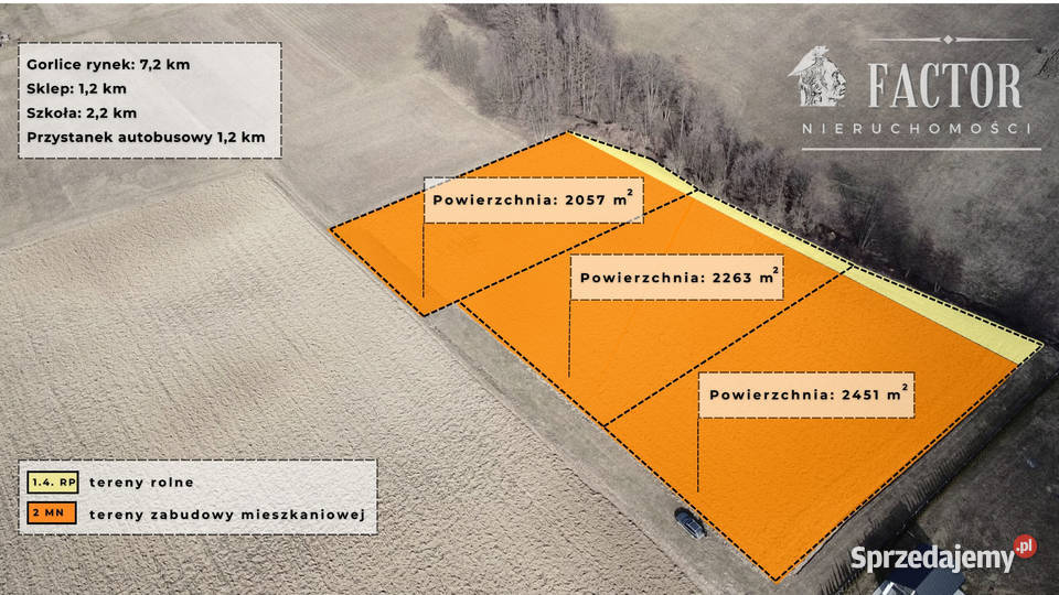 Działka budowlana 20 a na Polesiu Dominikowice Sprzedaż